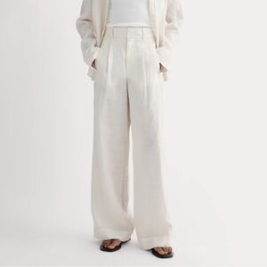 Everlane The Way High Drape Pant in Linen